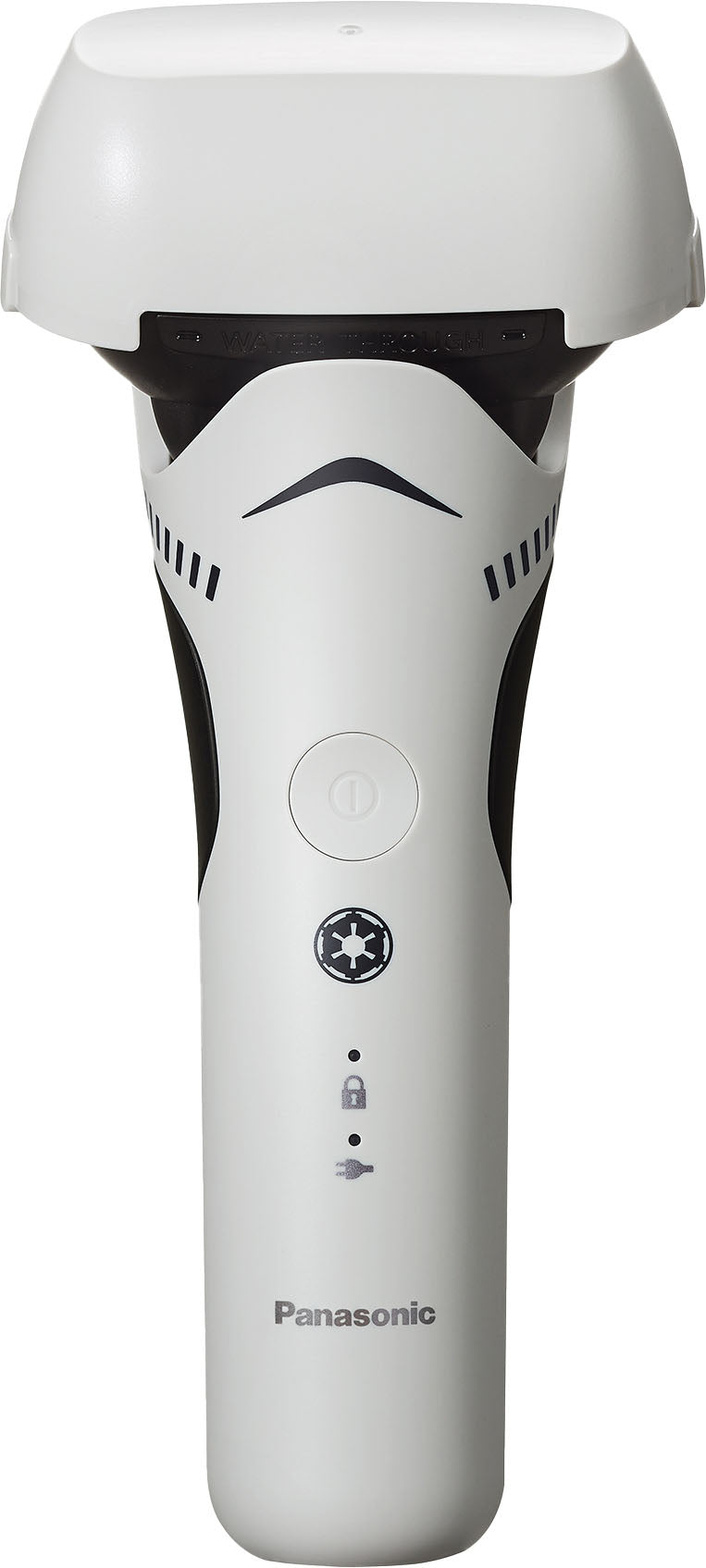 Panasonic - Star Wars Stormtrooper Wet/Dry Electric Shaver with 3-Blade Cutting System and Beard Sensor - white/black_1
