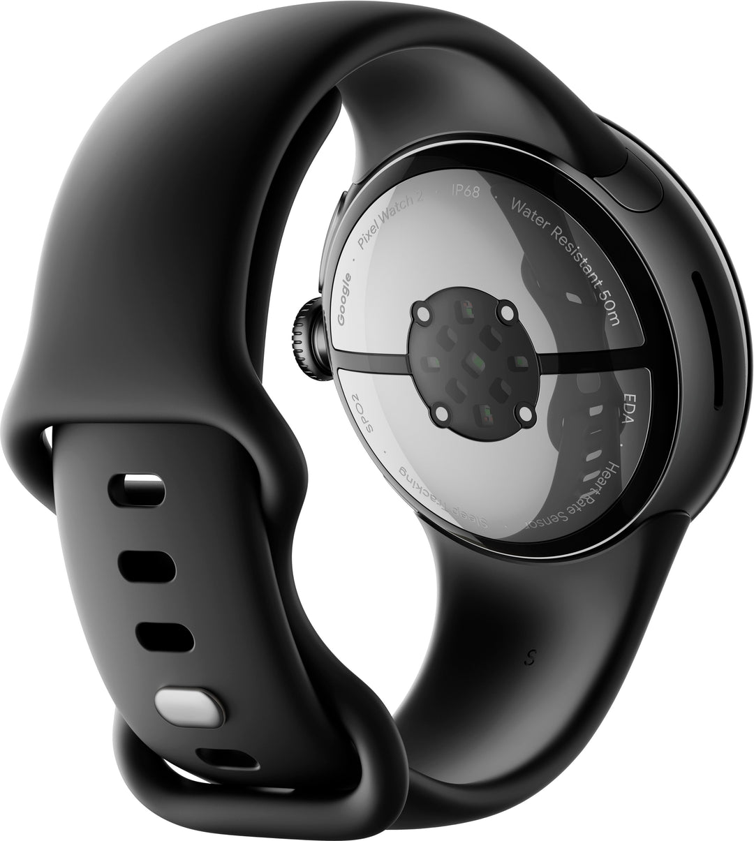 Google - Pixel Watch 2 Matte Black Smartwatch with Obsidian Active Band LTE - Matte Black_3