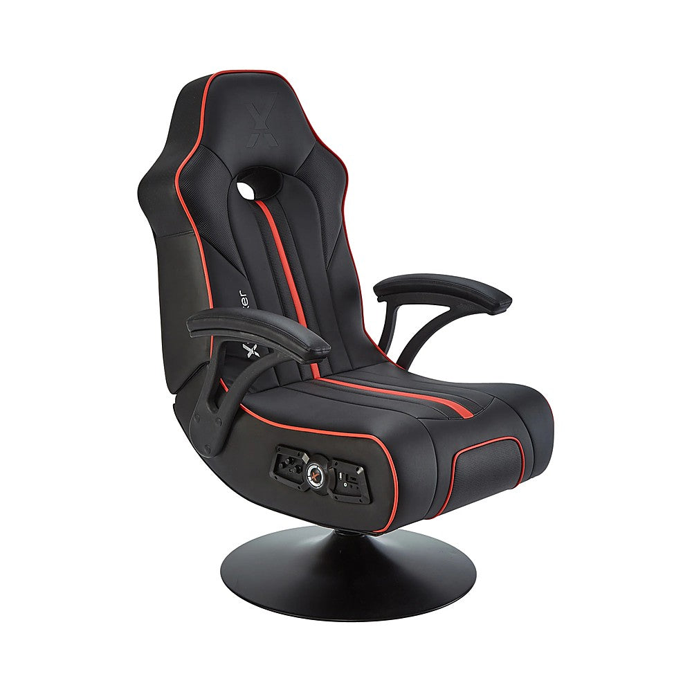 X Rocker - Torque Bluetooth Audio Pedestal Gaming Chair with Subwoofer and Vibration - Black_0