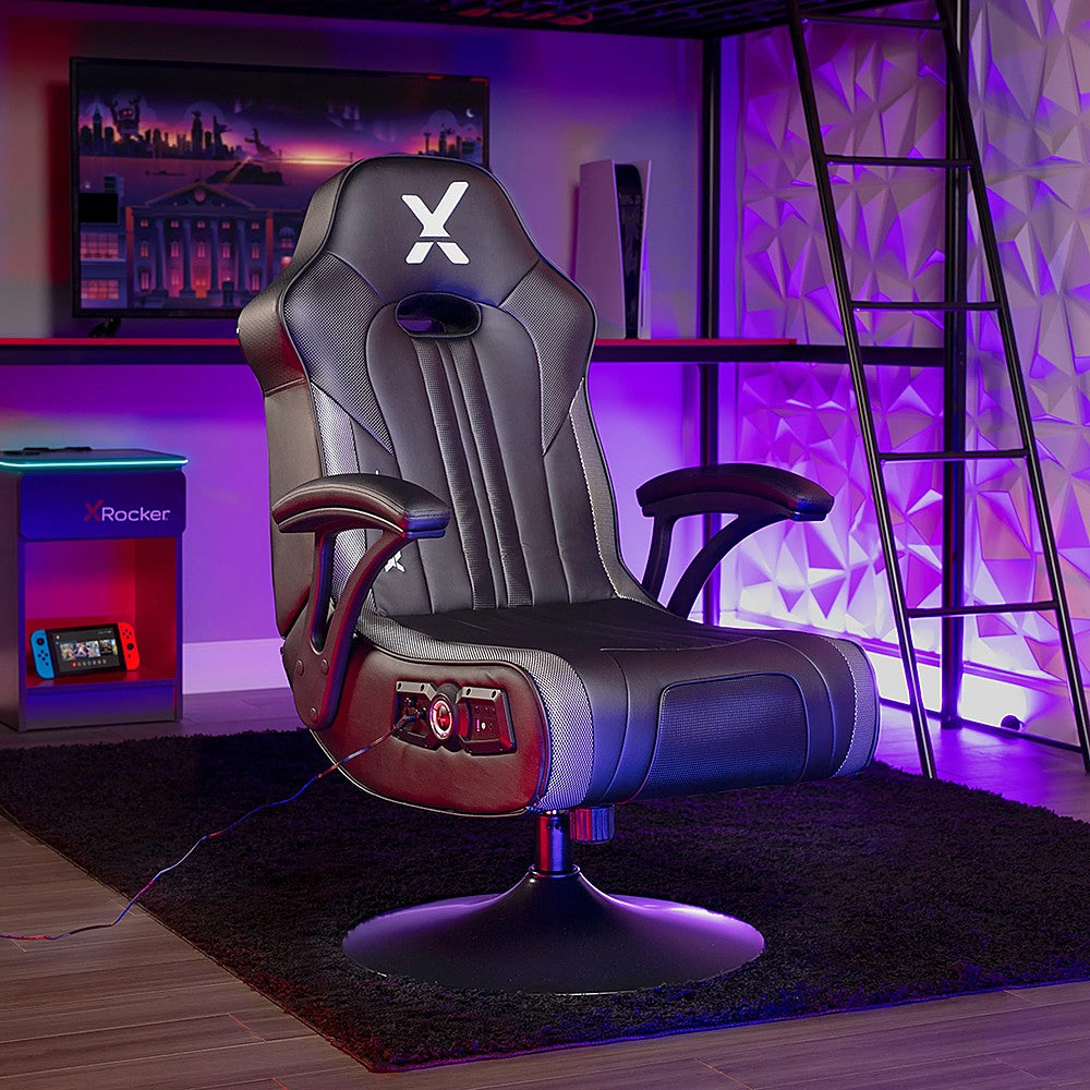 X Rocker - Torque RGB Audio Pedestal Gaming Chair with Subwoofer and Vibration - Black/RBG_2