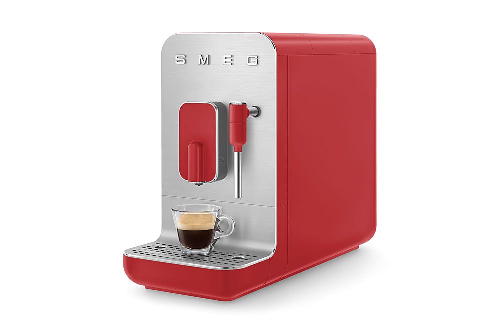 SMEG BCC02 Fully-Automatic Coffee Maker With Steamer - Red_6