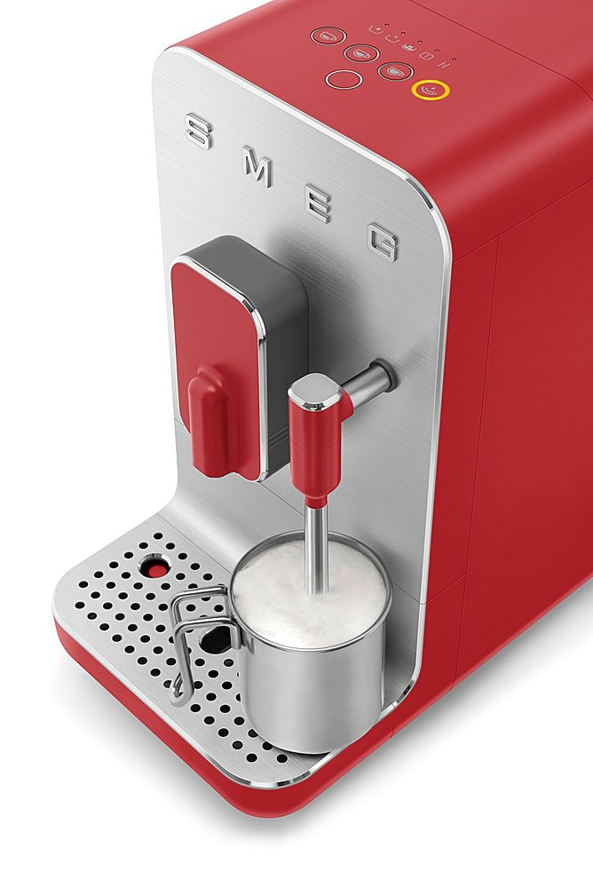 SMEG BCC02 Fully-Automatic Coffee Maker With Steamer - Red_4
