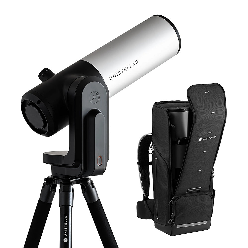 Unisteller - Unistellar eVscope 2 Digital Telescope and Backpack - Smart, Compact, and User-Friendly Telescope - Black_0