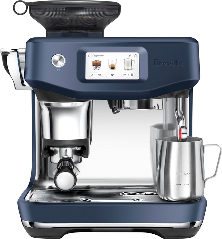 Breville - the Barista Express Impress Espresso Machine - Damson Blue_1