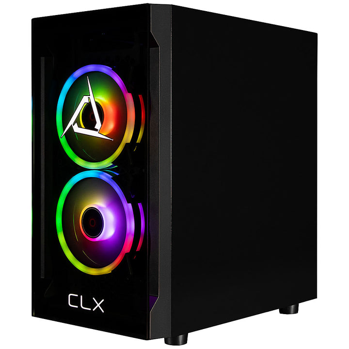 CLX - SET Gaming Desktop - AMD Ryzen 7 5700X - 16GB DDR4 3600 Memory - GeForce RTX 4060 - 1TB NVMe M.2 SSD + 2TB HDD - Black_4