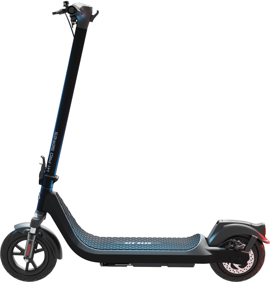Hover-1 - H-1 Pro Series Ace R450 Foldable Electric Scooter w/25.6 mi Max Operating Range & 20 mph Max Speed - Black_0