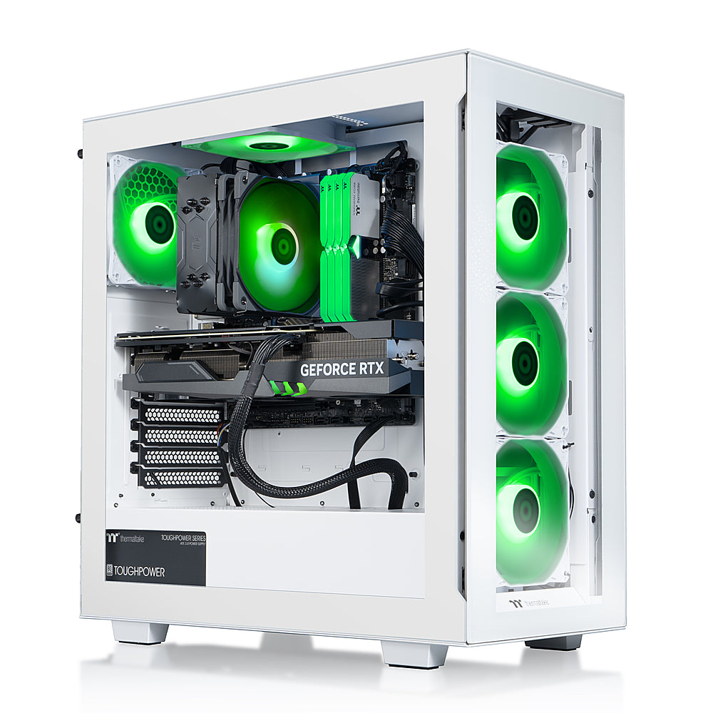 Thermaltake - View i467T R4 Gaming Desktop - 12th Gen Intel Core i7-12700F - 32GB Memory - NVIDIA GeForce RTX 4070 Ti -1TB NVMe M.2 - White_2