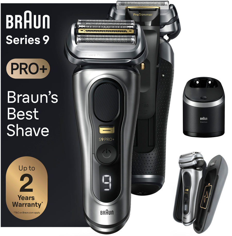 Braun Series 9 PRO+ Electric Shaver, 6in1 SmartCare, 9577cc Silver - Silver_0