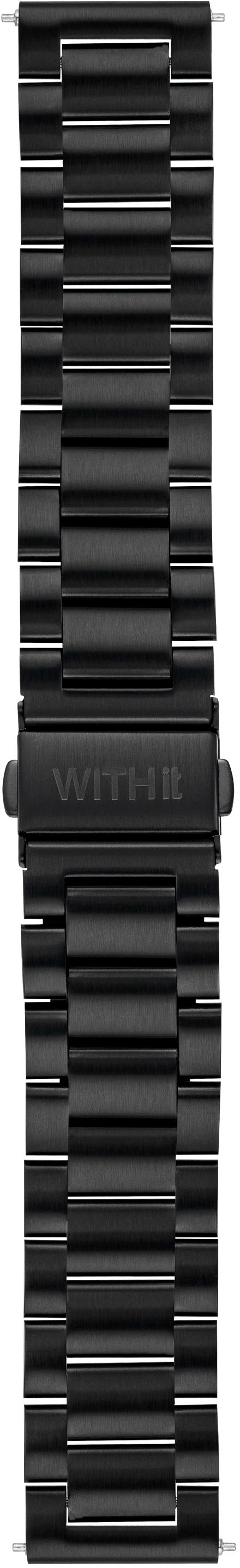 WITHit - Sport Iconic Silicone Band and Stainless Steel Link Bracelet for 20mm Samsung Galaxy 6 (2-Pack) - Black_6