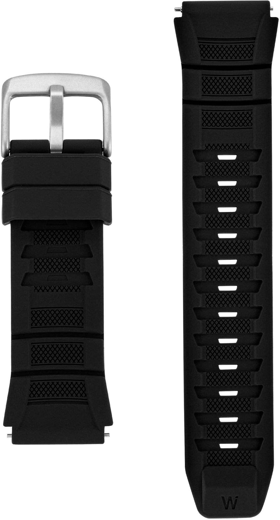 WITHit - Sport Iconic Silicone Band and Stainless Steel Link Bracelet for 20mm Samsung Galaxy 6 (2-Pack) - Black_1
