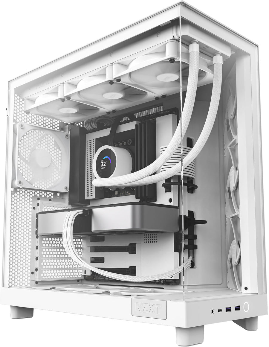 NZXT - H6 Flow ATX Mid-Tower Case with Dual Chamber - White_0