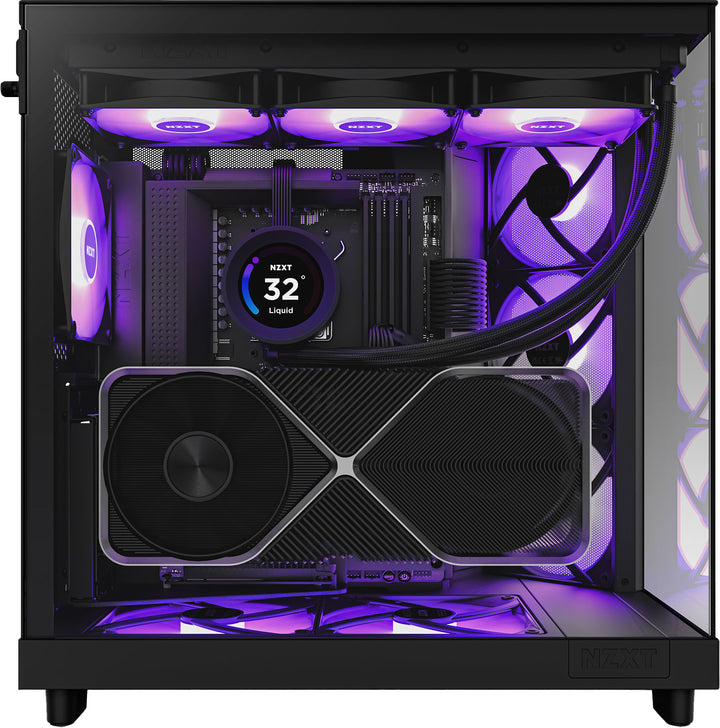 NZXT - H6 Flow RGB ATX Mid-Tower Case with Dual Chamber - Black_5