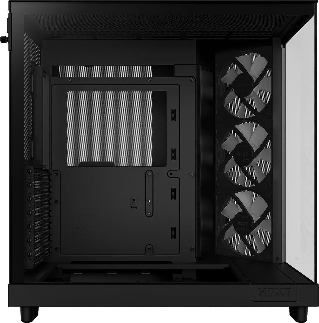 NZXT - H6 Flow RGB ATX Mid-Tower Case with Dual Chamber - Black_1