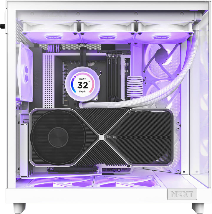 NZXT - H6 Flow RGB ATX Mid-Tower Case with Dual Chamber - White_4