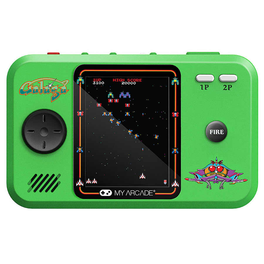 dreamGEAR - Galaga Portable Gaming System (2 games in 1) - Green & Black_0