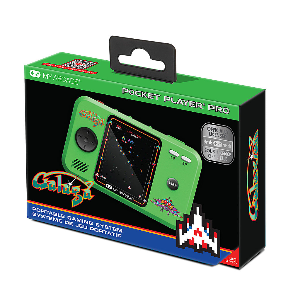 dreamGEAR - Galaga Portable Gaming System (2 games in 1) - Green & Black_2