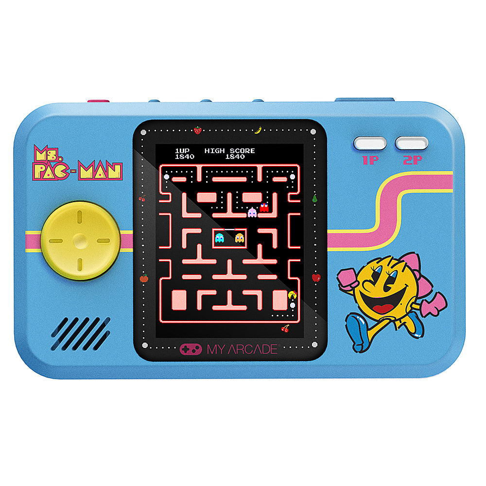 dreamGEAR - Ms.Pac-Man Portable Gaming System - Pink & Blue_0
