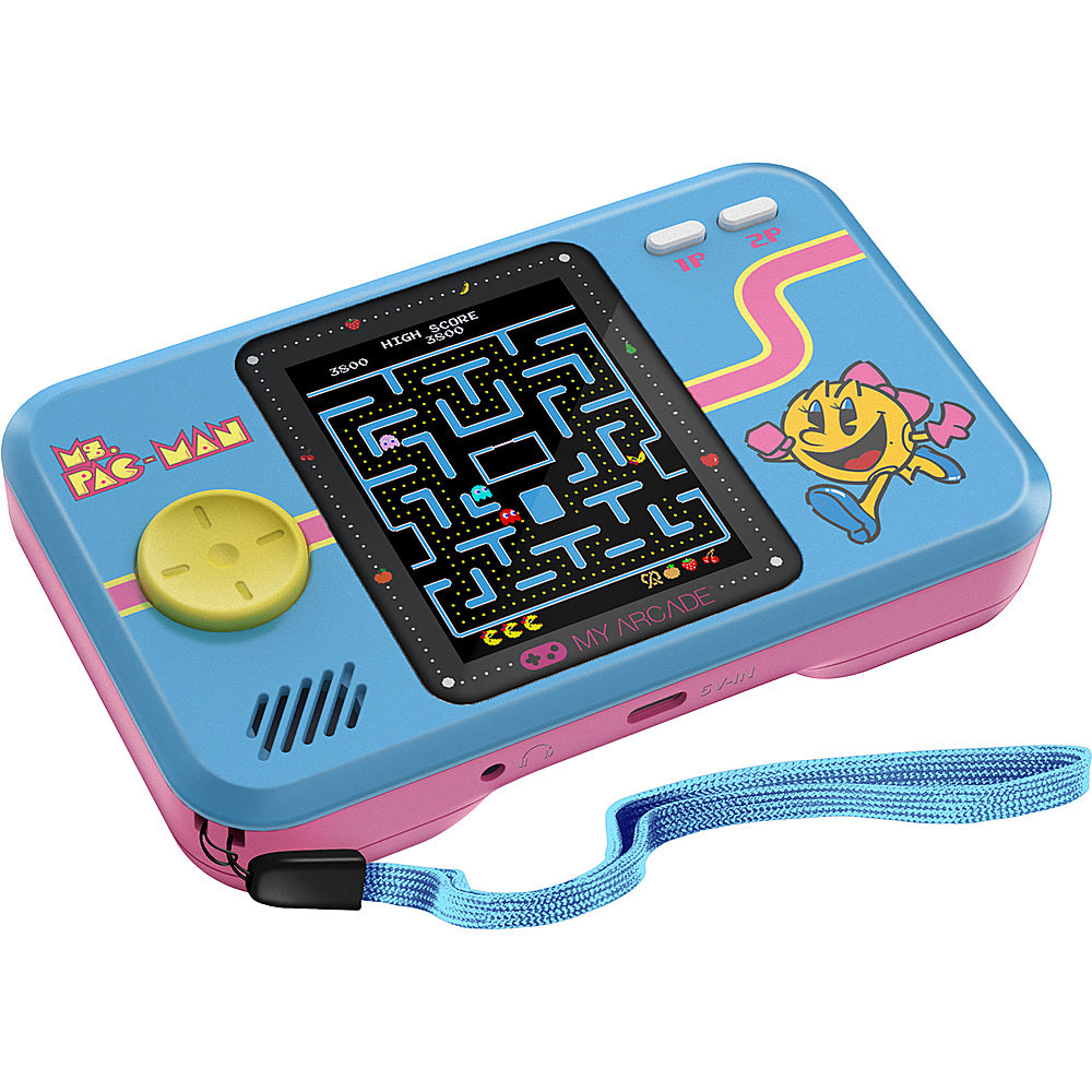 dreamGEAR - Ms.Pac-Man Portable Gaming System - Pink & Blue_4