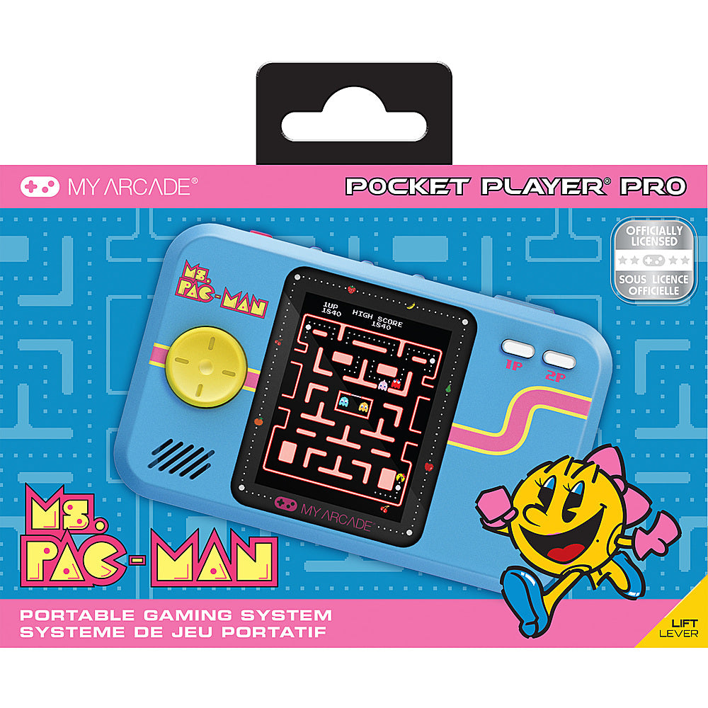 dreamGEAR - Ms.Pac-Man Portable Gaming System - Pink & Blue_2