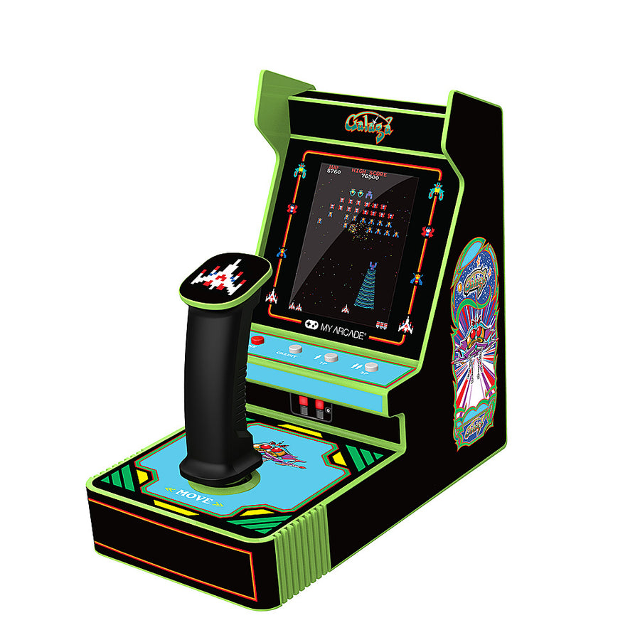 dreamGEAR - Galaga Portable Retro Arcade (2 games in 1) - Green & Black_0