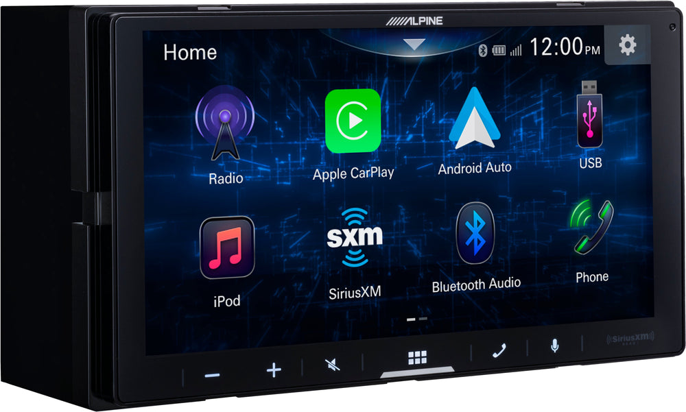 Alpine - 7" - Android Auto/Apple® CarPlay™ - Built-in Bluetooth - In-Dash Digital Media Receiver - Black_1