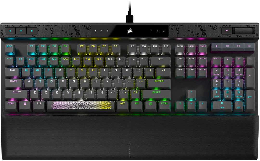 CORSAIR - K70 MAX RGB Magnetic-Mechanical Gaming Keyboard with PBT Double-Shot Keycaps - Steel Gray_0