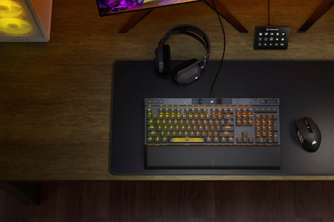 CORSAIR - K70 MAX RGB Magnetic-Mechanical Gaming Keyboard with PBT Double-Shot Keycaps - Steel Gray_4