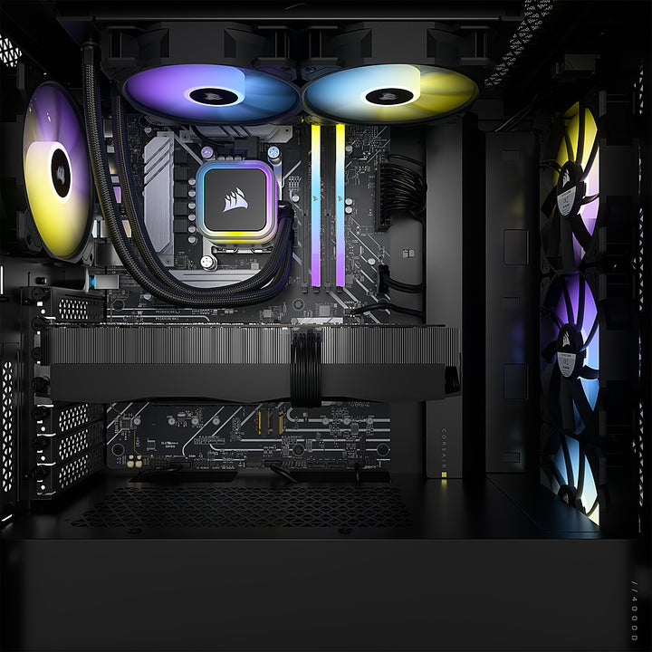 CORSAIR - VENGEANCE a7300 Gaming Desktop - AMD Ryzen 7 7700X - 32GB DDR5 5600 MHz Memory-NVIDIA GeForce RTX 4070Ti - 1 TB SSD - Black_6