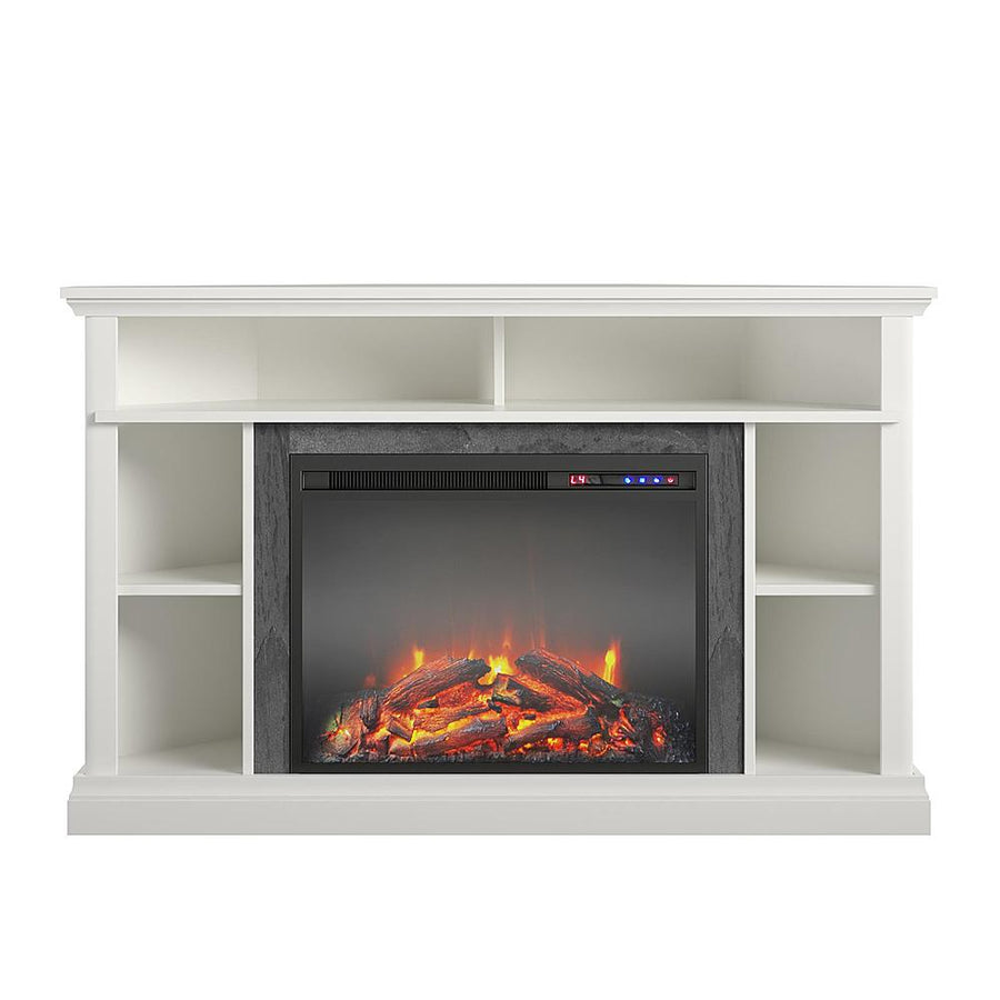 Ameriwood Home Overland Electric Corner Fireplace for TVs up to 50" - White_0
