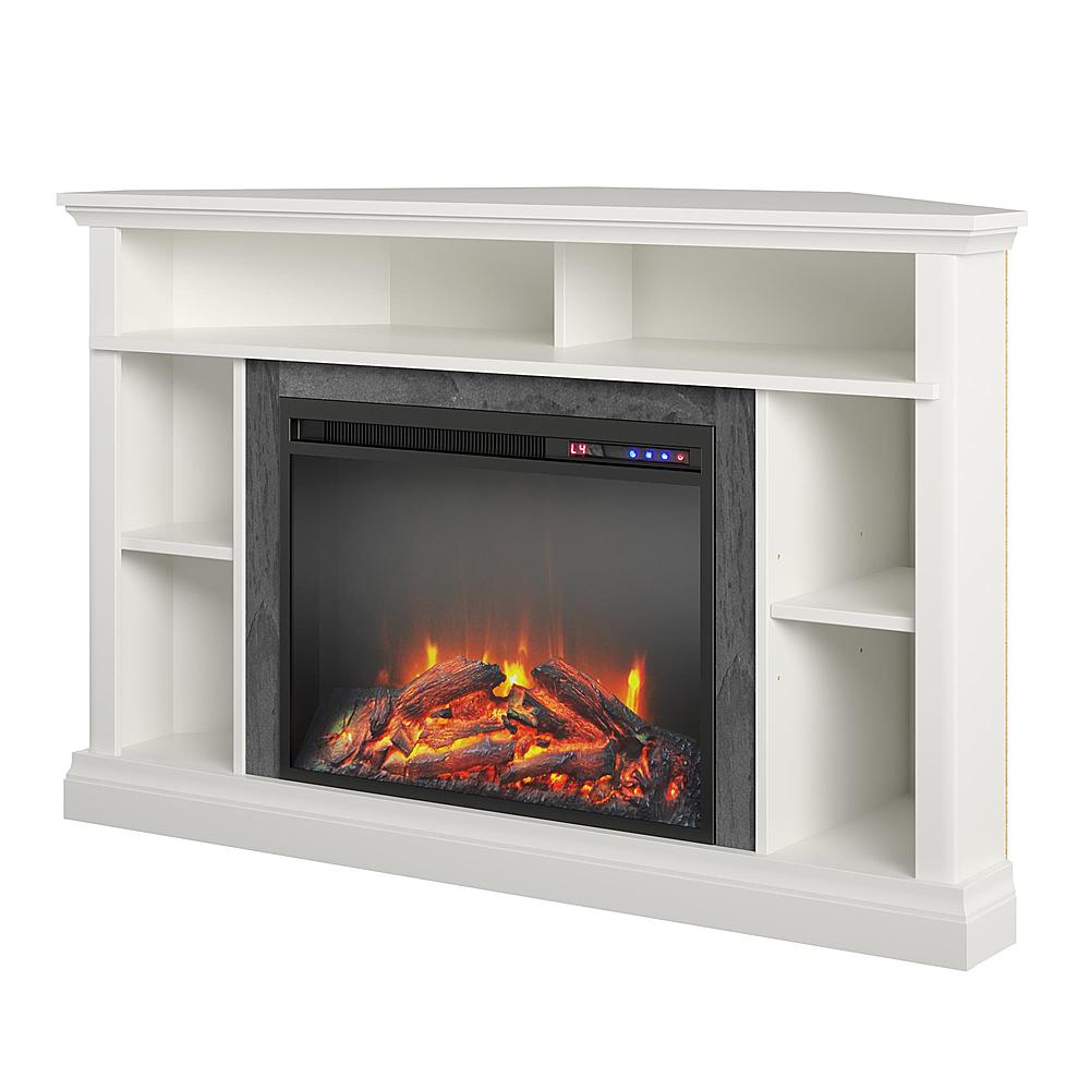 Ameriwood Home Overland Electric Corner Fireplace for TVs up to 50" - White_2