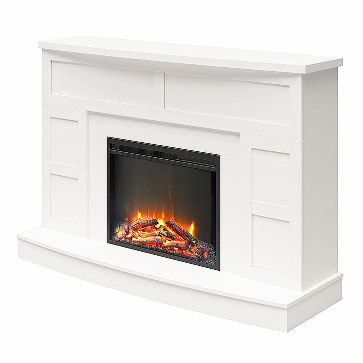 Ameriwood Home Barrow Creek Mantel with Fireplace - White_3