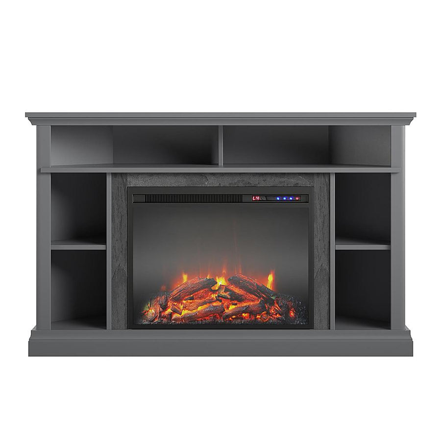 Ameriwood Home Overland Electric Corner Fireplace for TVs up to 50" - Graphite Gray_0