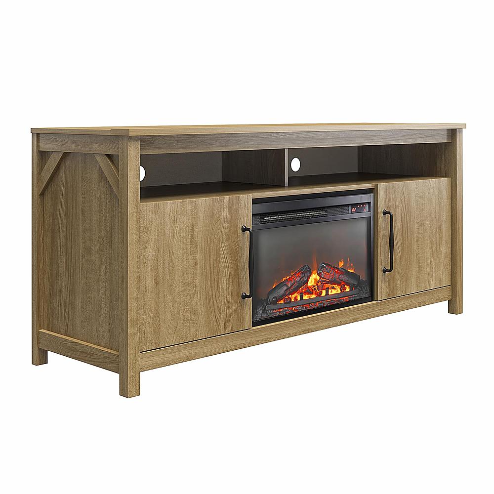 Ameriwood Home Augusta Electric Fireplace and TV Console for TVs up to 65” - Natural_3
