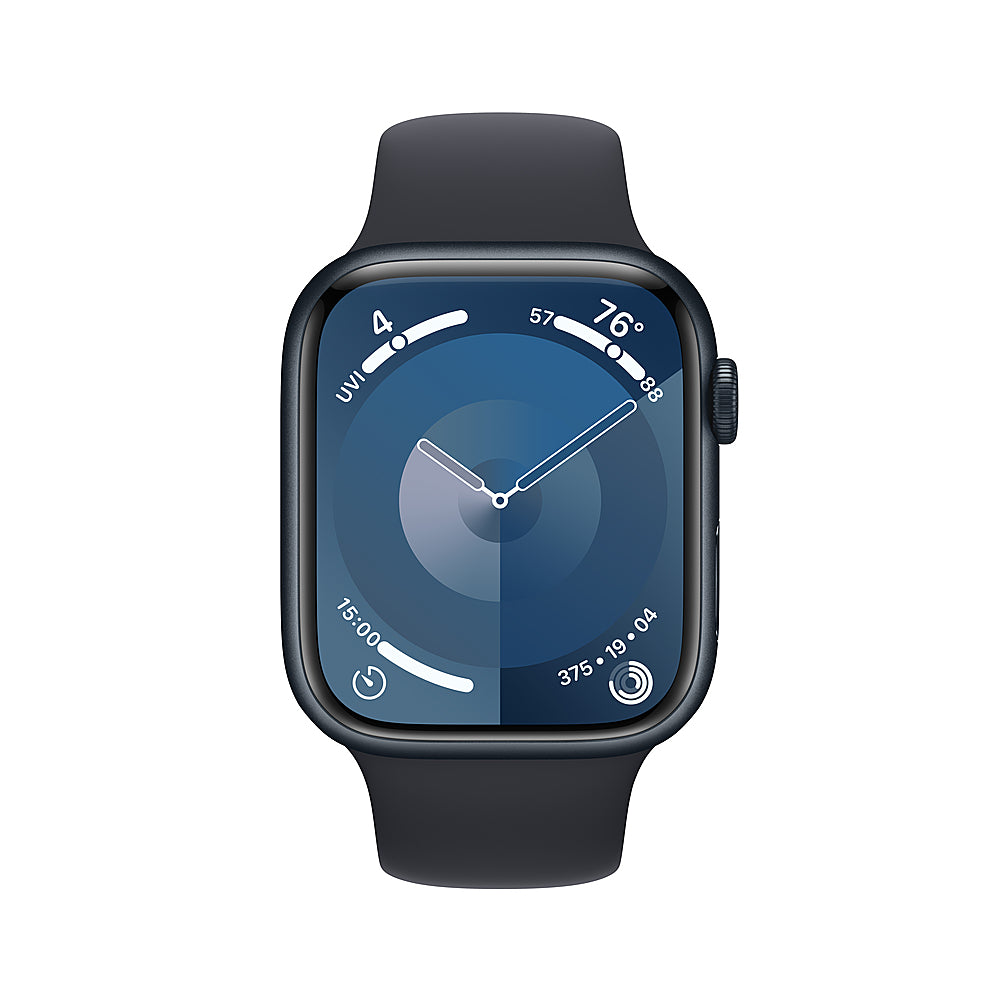Apple Watch Series 9 (GPS + Cellular) 45mm Midnight Aluminum Case with Midnight Sport Band - S/M - Midnight (Verizon)_1