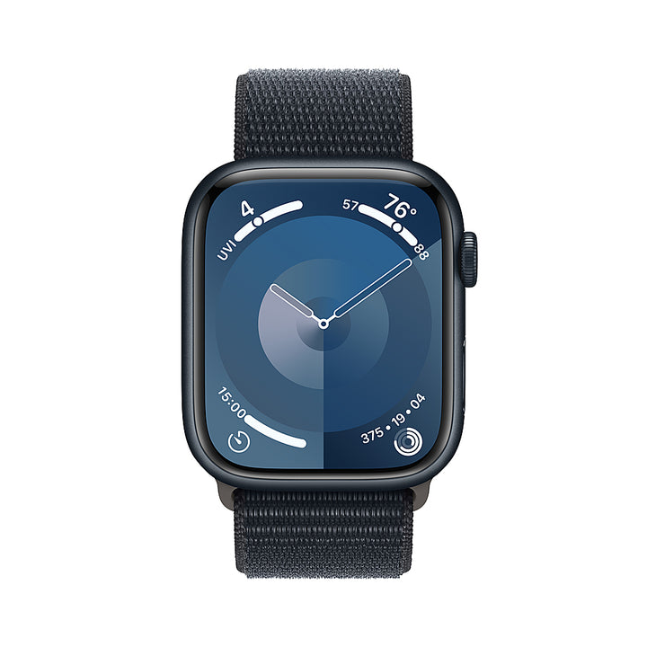 Apple Watch Series 9 (GPS + Cellular) 45mm Midnight Aluminum Case with Midnight Sport Loop - Midnight (Verizon)_1