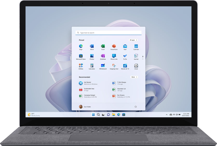 Microsoft - GSRF Surface Laptop 5 – 13.5” Touch Screen – Intel Evo Platform Core i7 – 16GB Memory – 512GB SSD (Latest Model) - Platinum_0