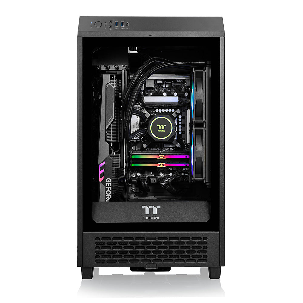 Thermaltake - LCGS Reactor i470T Gaming Desktop-Intel Core i9-13900K-32GB RGB memory-NVIDIA GeForce RTX 4070 Ti-2TB NVMe M.2 - Black_6