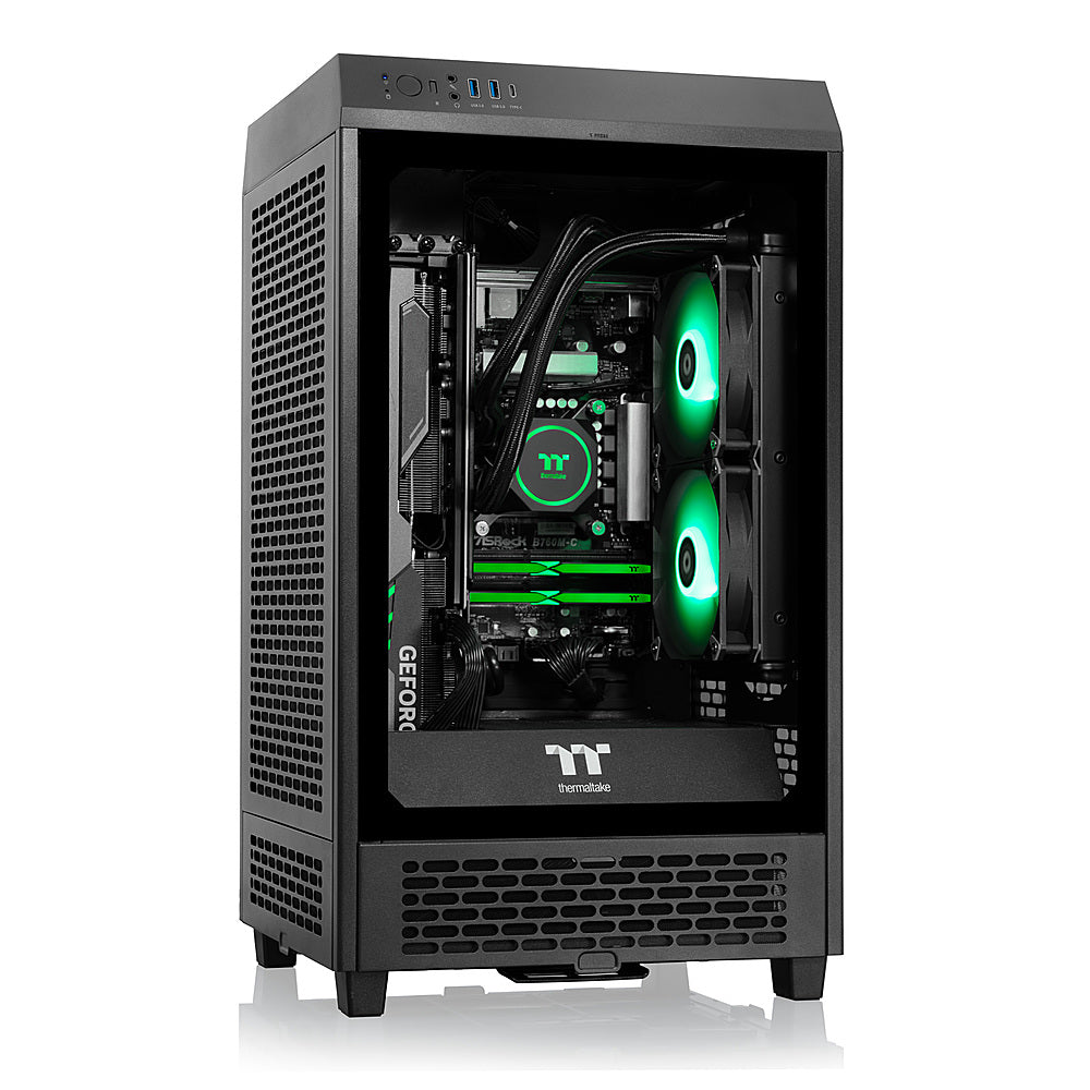 Thermaltake - LCGS Reactor i470T Gaming Desktop-Intel Core i9-13900K-32GB RGB memory-NVIDIA GeForce RTX 4070 Ti-2TB NVMe M.2 - Black_2