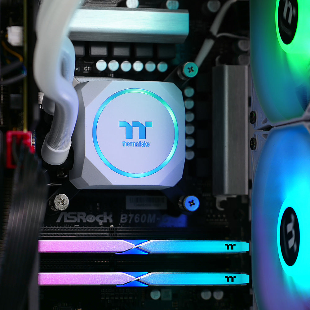 Thermaltake - LCGS Reactor i460T Gaming Desktop-Intel Core i7-13700F-32GB RGB memory-NVIDIA GeForce RTX 4060 Ti-1TB NVMe M.2 - White_5