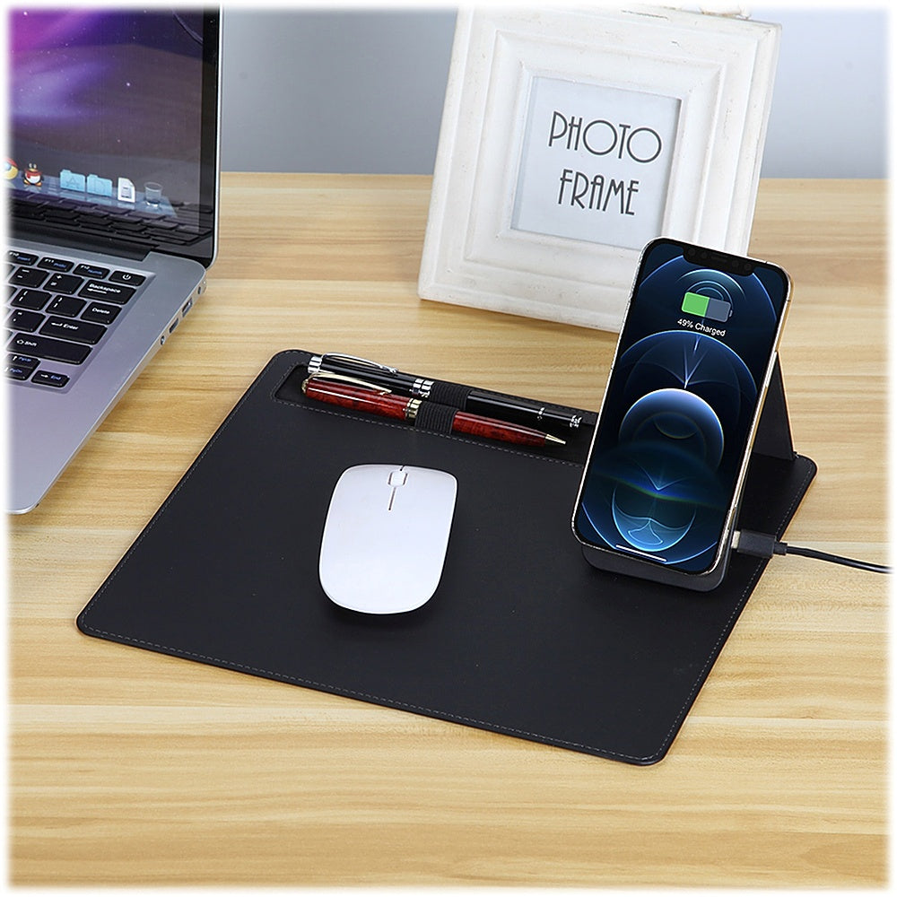 SaharaCase - Office Mouse Pad with Wireless Charging - Black_1