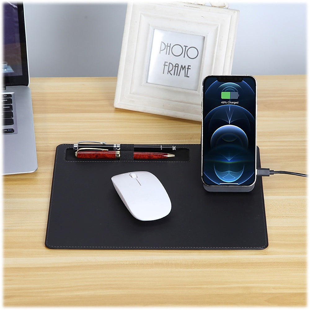 SaharaCase - Office Mouse Pad with Wireless Charging - Black_2