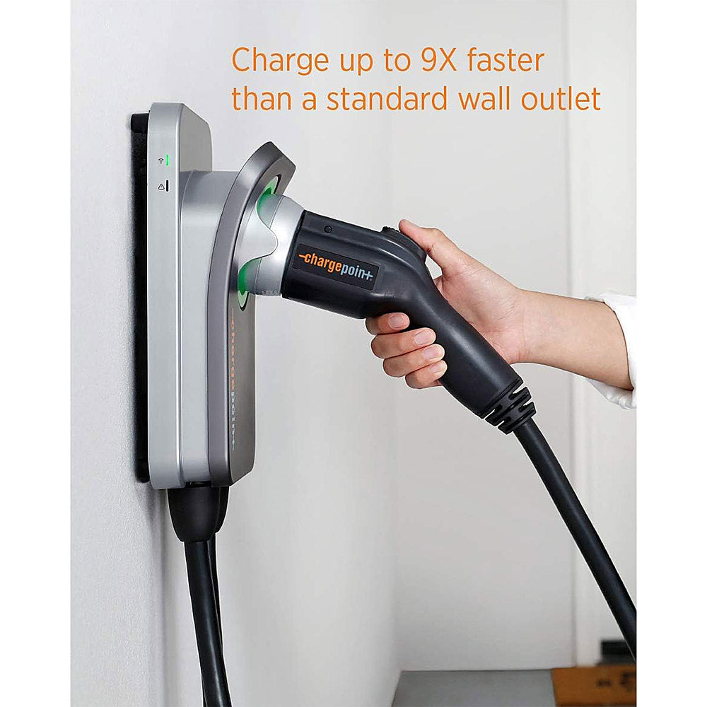 Charge Point - ChargePoint 240V Smart Flex Hardwire Charge Station for 20-80A Circuit Breakers - Gray_1