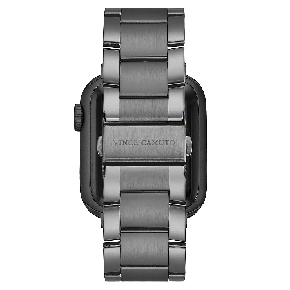 WITHit - Vince Camuto Men's Stainless Steel Link Band for Apple Watch 42/44/45/Ultra (49mm) - Dark Grey_2