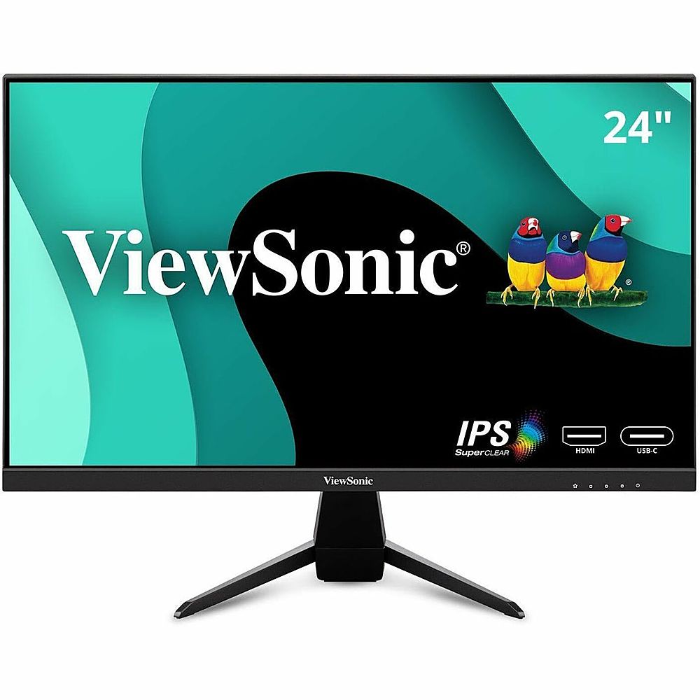 ViewSonic - VX2467U 24" 1080p IPS Monitor with 65W USB C and HDMI - Black_2
