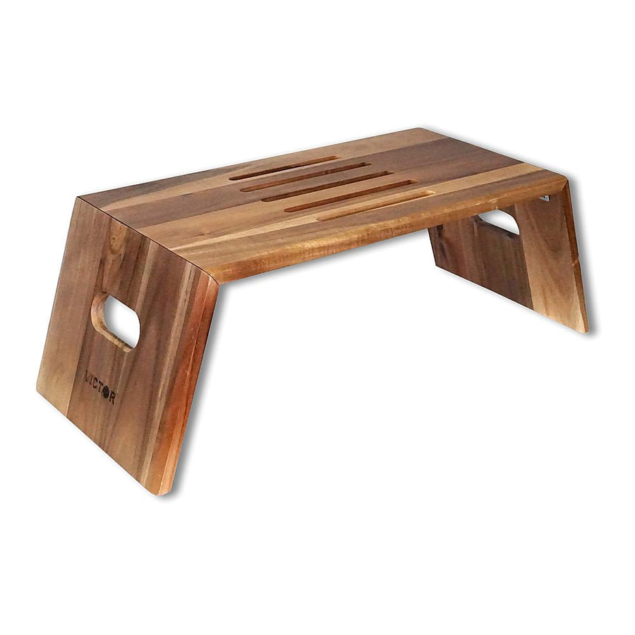 Victor - Portable Folding Acacia Wood Laptop Desk - Brown_0