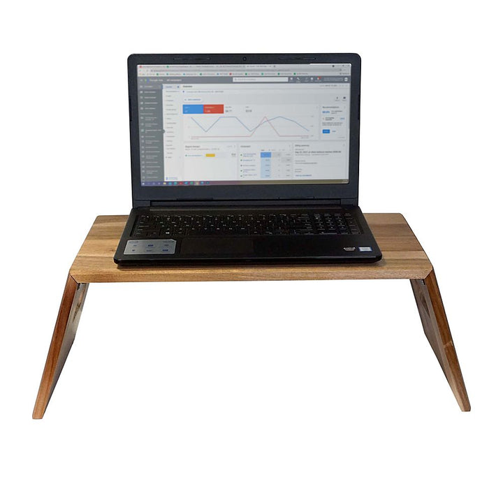 Victor - Portable Folding Acacia Wood Laptop Desk - Brown_3