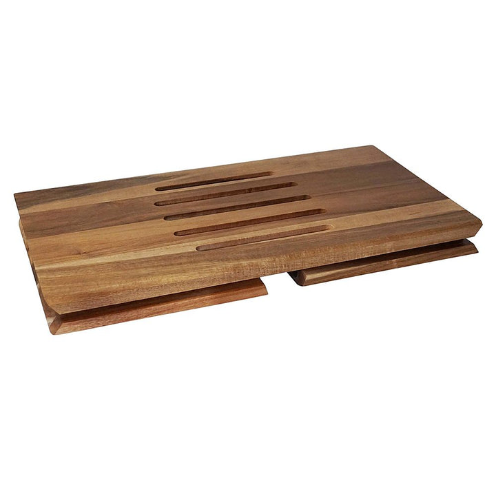 Victor - Portable Folding Acacia Wood Laptop Desk - Brown_2