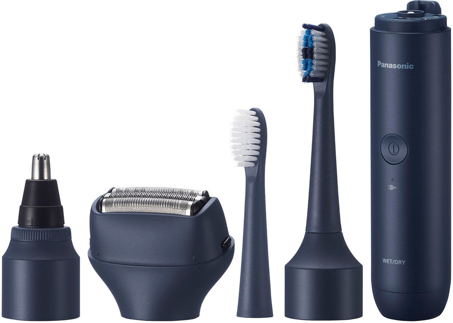 Panasonic - MultiShape All-in-One Grooming Device, Clean Cut Kit - Navy_0