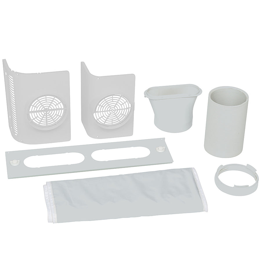 GE - Dual Hose Conversion Kit for Select Portable Air Conditioners - White_0