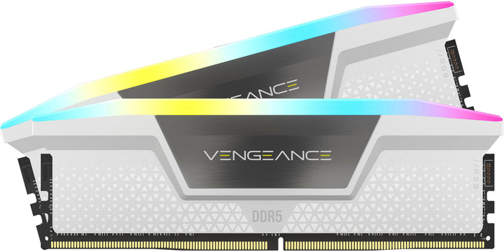 CORSAIR - VENGEANCE 32GB (2x16GB) 6000 MHz PC5-48000 C36 Intel XMP DIMM Desktop Memory with RGB Lighting - White_1